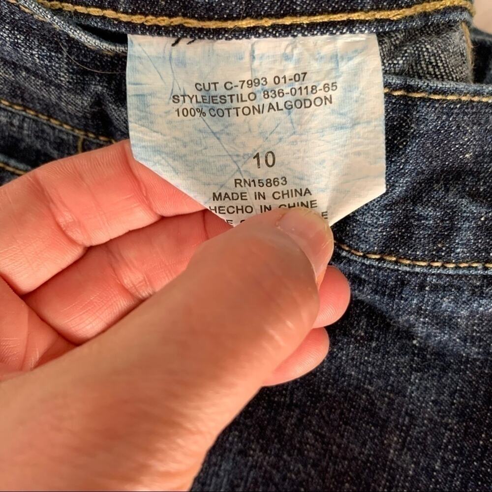 Vintage ZENA straight leg medium rise jeans blue jeans size 10 - Picture 6 of 11